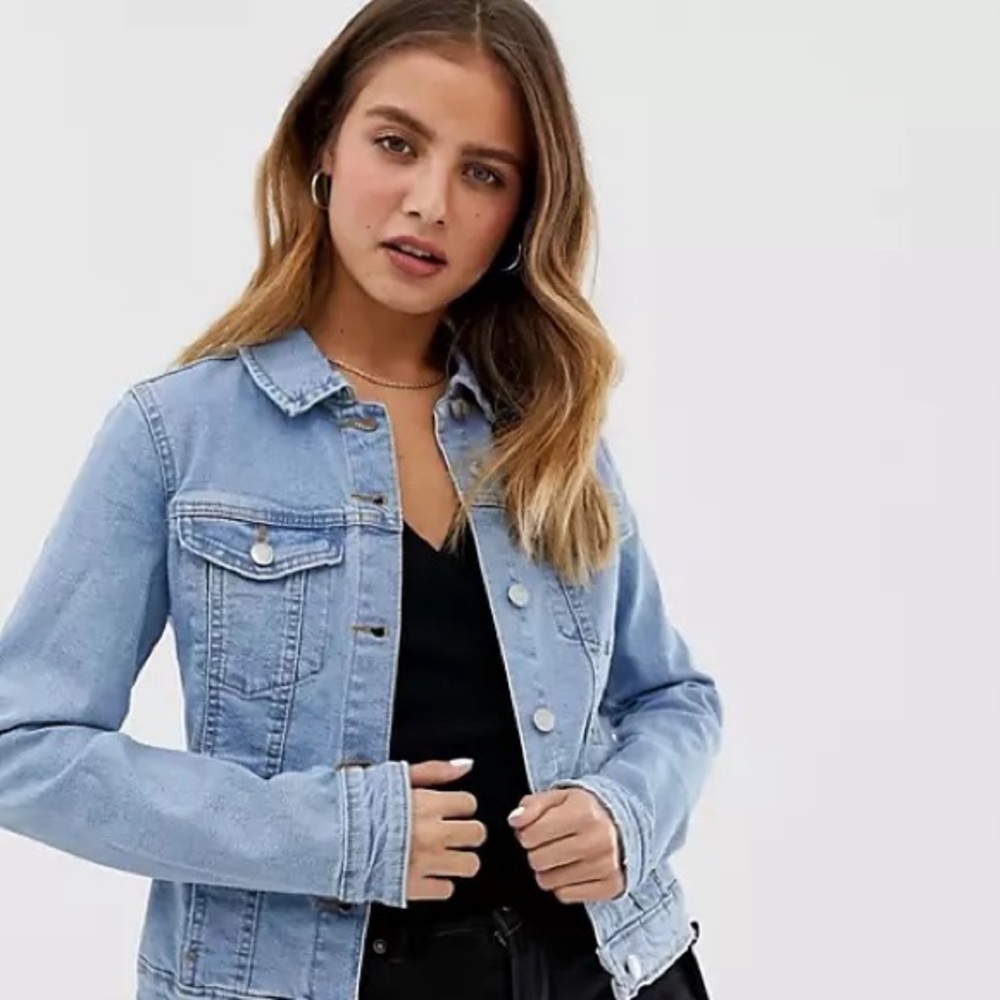 •ASOS• bershka denim jacket light blue